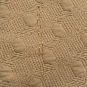 14K Gold Necklace 16-18 inch adjustable chain.